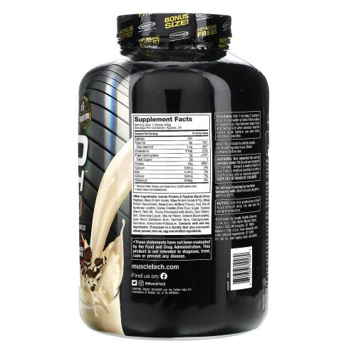 Muscletech, Nitro Tech 100% Золотая сыворотка, Печенье и сливки, 5,53 фунта (2,51 кг)