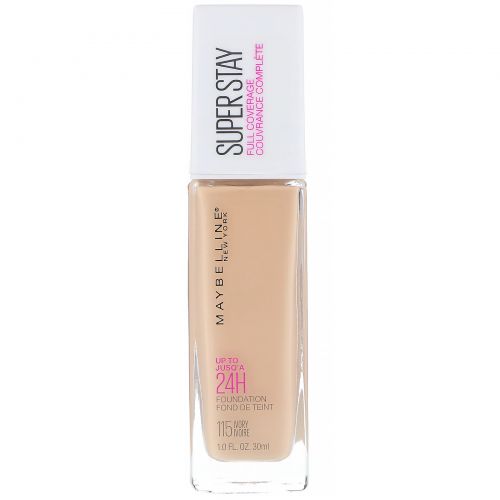 Maybelline, Super Stay, основа для максимальной плотности, оттенок 115 Ivory, 30 мл