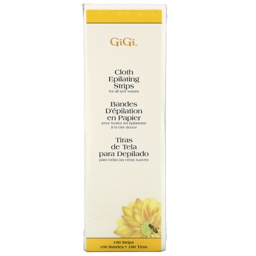 Gigi Spa, Тканевые полоски для депиляции, для мягкого воска, большие, 100 шт.