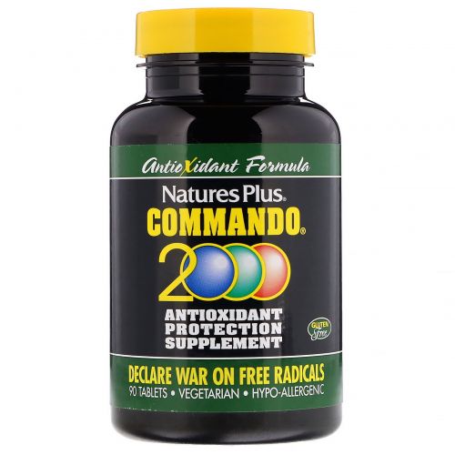 Nature's Plus, Commando 2000, Антиоксидантная защита, 90 таблеток