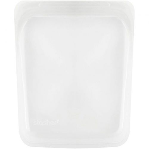 Stasher, Reusable Silicone Food Bag, Half Gallon Bag, Clear, 64.2 fl oz (1.92 l)