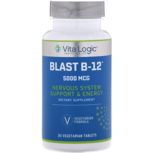 Vita Logic, Blast B-12,  5000 mcg, 30 Vegetarian Tablets