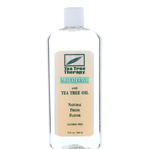 Tea Tree Therapy, Жидкость для полоскания рта с маслом чайного дерева, 12 жидких унций (354 мл)