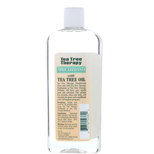 Tea Tree Therapy, Жидкость для полоскания рта с маслом чайного дерева, 12 жидких унций (354 мл)