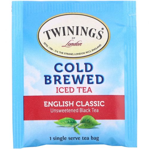 Twinings, Холодный чай , английский классический 20 чайных пакетиков, 1.41 унции (40 г)