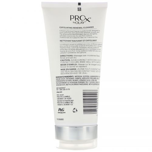 Olay, ProX, Dermatological Cleansing, Exfoliating Renewal Cleanser, 6 fl oz (177 ml)