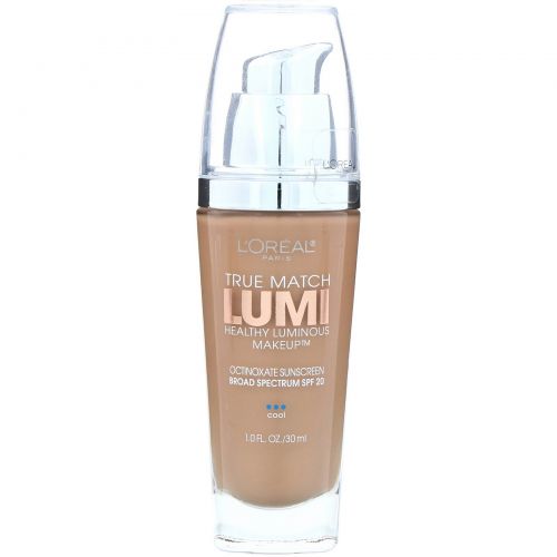 L'Oreal, Тональная основа True Match Healthy Luminous Makeup, SPF 20, оттенок C5 классический бежевый, 30 мл