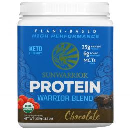 Sunwarrior, Warrior Blend, Plant-Based Organic Protein, Chocolate, 13.2 oz (375 g)