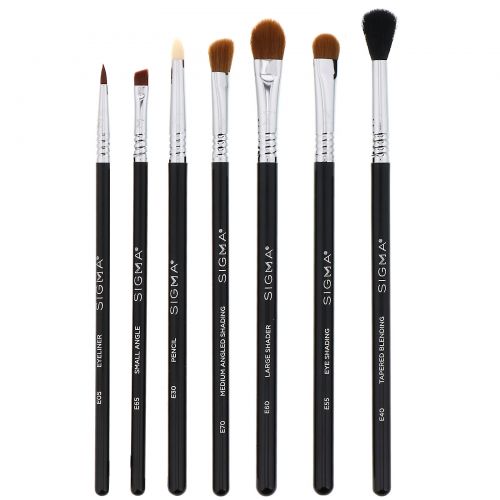 Sigma, Basic Eye Brush Set, базовый набор кистей для глаз, 7 предметов