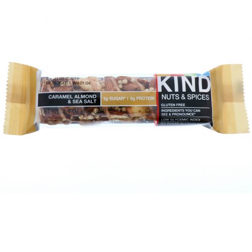 KIND Bars, Nuts & Spices, Caramel Almond & Sea Salt, 12 Bars