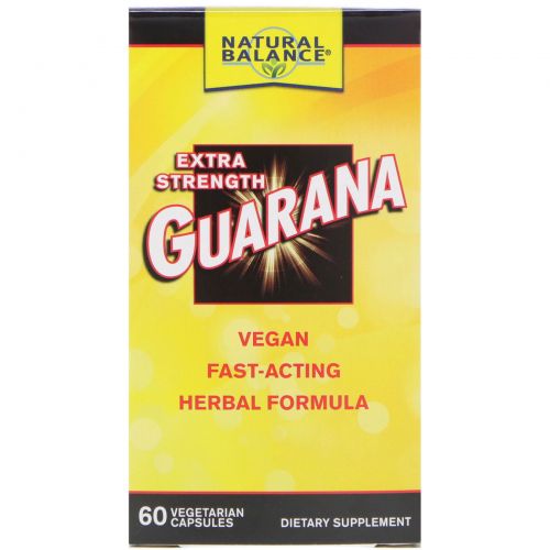 Natural Balance, Guarana, Extra Strength, 60 Veggie Caps