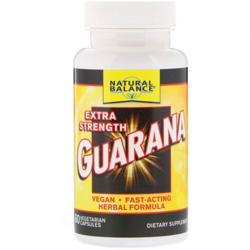 Natural Balance, Guarana, Extra Strength, 60 Veggie Caps