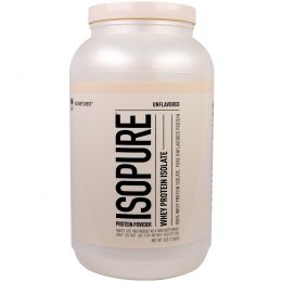 Nature's Best, IsoPure, изолят сывороточного белка, без вкусовых добавок, 3 фунта (1.36 г)