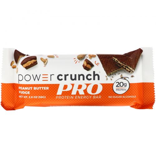 BNRG, Power Crunch Protein Energy Bar, PRO, Peanut Butter Fudge, 12 Bars, 2 oz (58 g) Each