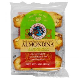 Almondina, AlmonDuo, Almond and Pistachio Biscuits, 4 oz.