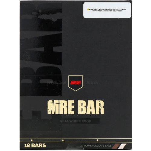 Redcon1, MRE Bar, German Chocolate Cake, 12 Bars, 2.36 oz (67 g) Each