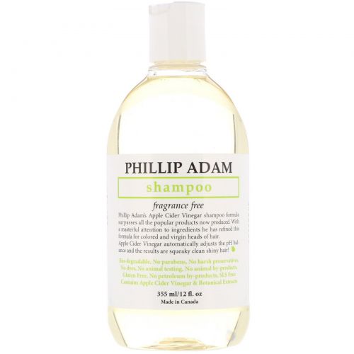 Phillip Adam, Shampoo, Fragrance Free, 12 fl oz (355 ml)