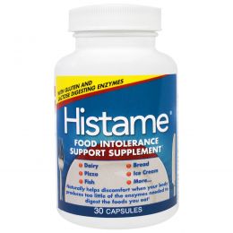 Naturally Vitamins, Histame, пищевая добавка от непереносимости пищевых продуктов, 30 капсул