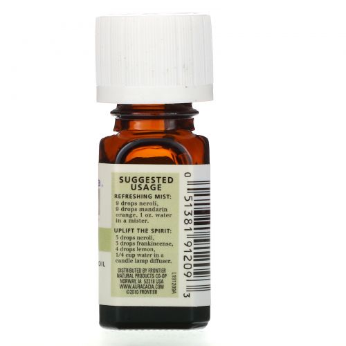 Aura Cacia, 100% Эфирное Масло Нероли, Экзотическое, 0.125 жидкой унции (3.7 мл)