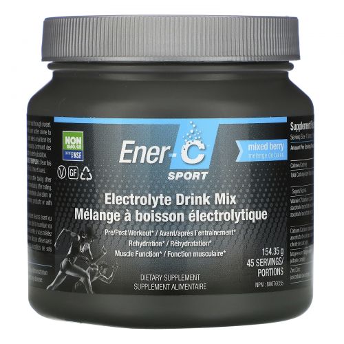 Ener-C, Sport, Electrolyte Drink Mix, Mixed Berry, 154.35 g