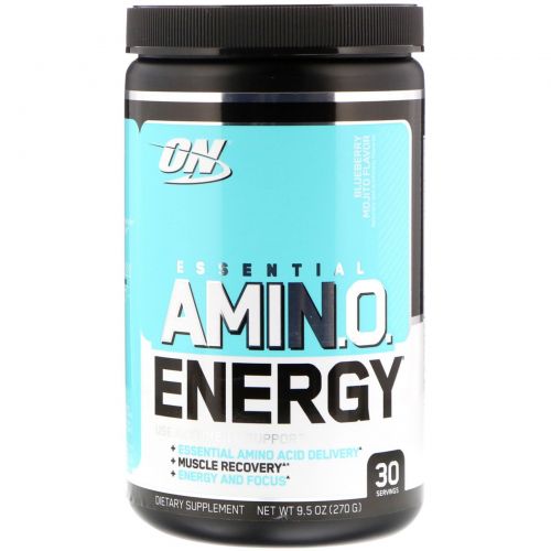 Optimum Nutrition, Essential Amino Energy, вкус черничного мохито, 270 г (9,5 унций)