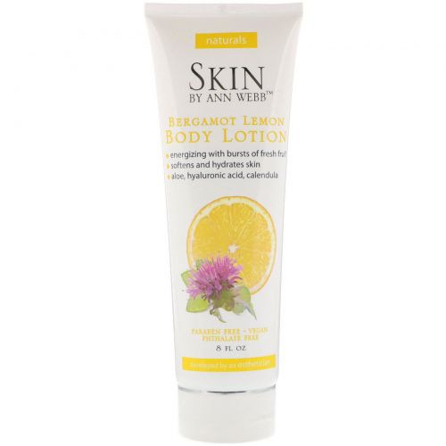 Skin By Ann Webb, Body Lotion, Bergamot Lemon, 8 fl oz