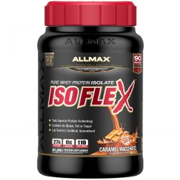ALLMAX Nutrition, Isoflex, 100% Ultra-Pure Whey Protein Isolate (WPI Ion-Charged Particle Filtration), Caramel Macchiato, 2 lbs (907 g)