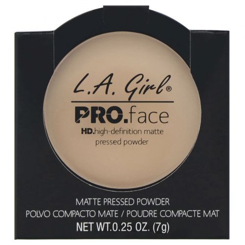 L.A. Girl, Компактная пудра для лица Pro Face HD, матирующая, оттенок Creamy Natural, 7 г