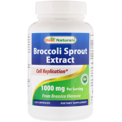 Best Naturals, Broccoli Sprout Extract, 1000 mg, 120 Capsules