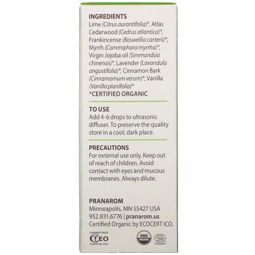 Pranarom, Essential Oil,  Diffusion Blend, Tranquility, .17 fl oz (5 ml)