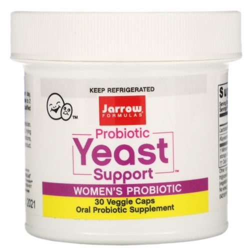 Jarrow Formulas, Probiotic Yeast Support, Women’s Probiotic, 5 Billion, 30 Veggie Caps