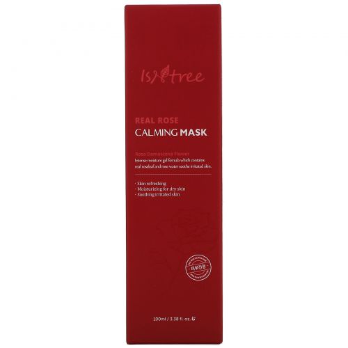 Isntree, Real Rose Calming Mask, успокаивающая маска, 100 мл (3,38 жидк. унции)