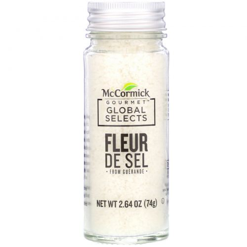 McCormick Gourmet Global Selects, Fleur De Sel From Guerande, 2.64 oz (74 g)