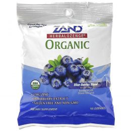 Zand, Organic Herbalozenge, Blue-Berries Blend, 18 Lozenges