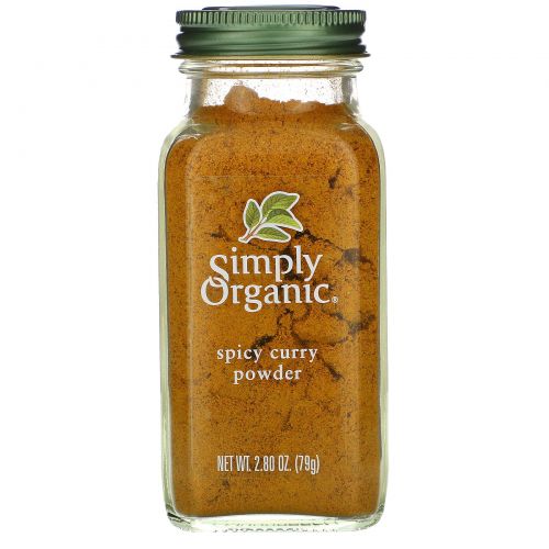 Simply Organic, Острый порошок карри, 79 г