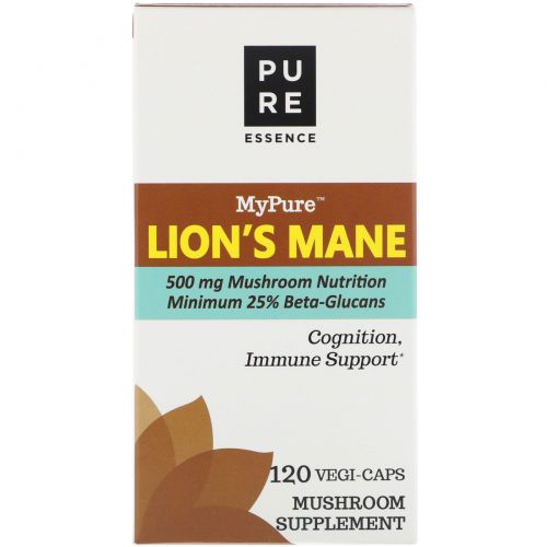 Pure Essence, MyPure, Lion's Mane, 120 Vegi-Caps