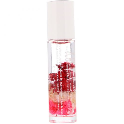 Blossom, Roll-On Scented Lip Gloss, Strawberry, 0.20 fl oz (5.9 ml)