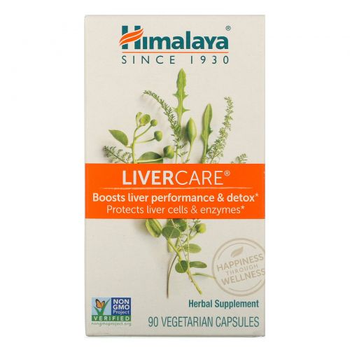 Himalaya Herbal Healthcare, Поддержка печени, 90 капсул в растительной оболочке