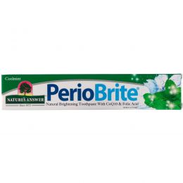 Nature's Answer, Periobrite Природная зубная паста, Прохладная мята, 4 oz (113.4г)