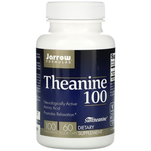 Jarrow Formulas, Теанин 100, 100 мг, 60 капсул