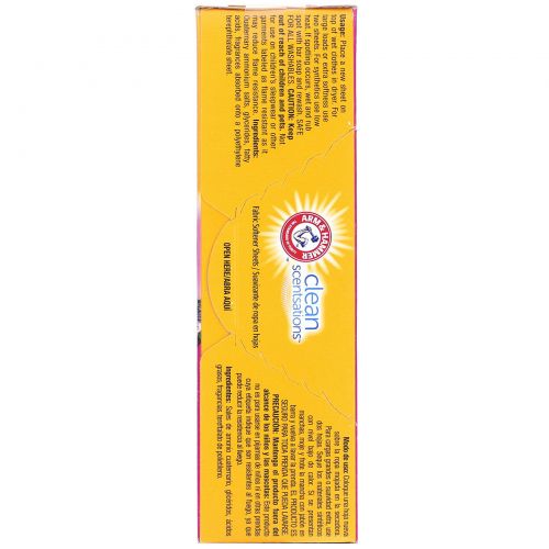 Arm & Hammer, Clean Scentsations, салфетки для смягчения ткани, тропический аромат, 100 салфеток