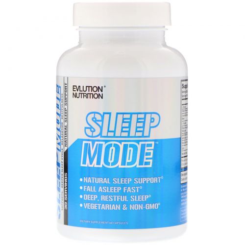 EVLution Nutrition, SleepMode, натуральное средство для улучшения сна, 60 капсул