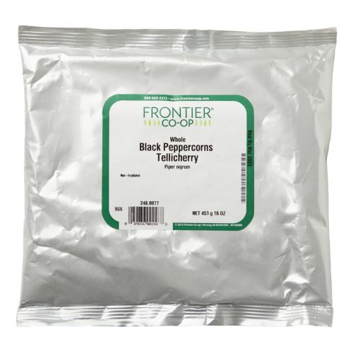 Frontier Natural Products, Цельный чёрный перец, 16 унций (453 г)