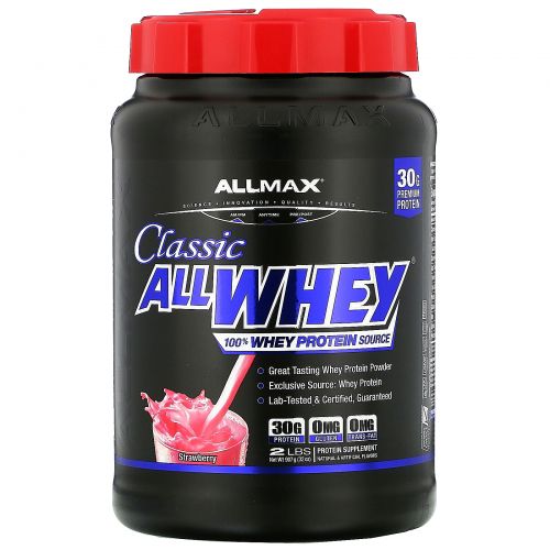 ALLMAX Nutrition, AllWhey Classic, 100% Whey Protein, Strawberry, 2 lbs (907 g)