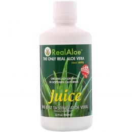 Real Aloe Inc., Сок алоэ вера, 32 жидкие унции (960 мл)