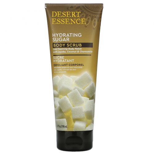 Desert Essence, Hydrating Sugar Body Scrub, 6.7 fl oz (198 ml)