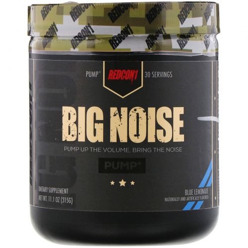 Redcon1, Big Noise, Pump, Blue Lemonade, 11.1 oz (315 g)