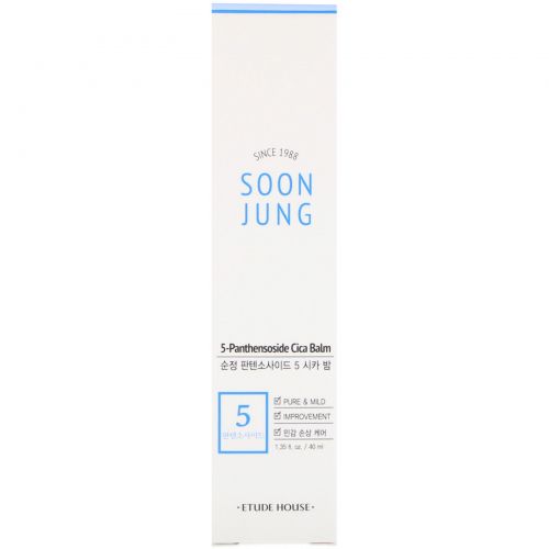 Etude House, Soon Jung, 5-Panthensoside Cica Balm, 1.35 fl oz (40 ml)