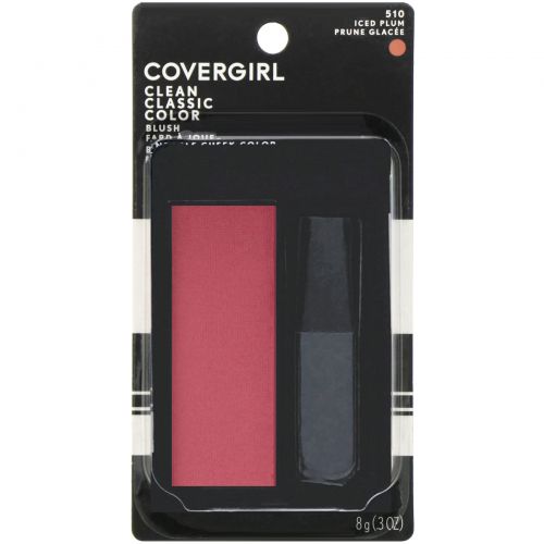 Covergirl, Clean, румяна классического цвета, оттенок 510 «Морозная слива», 8 г (0,3 унции)