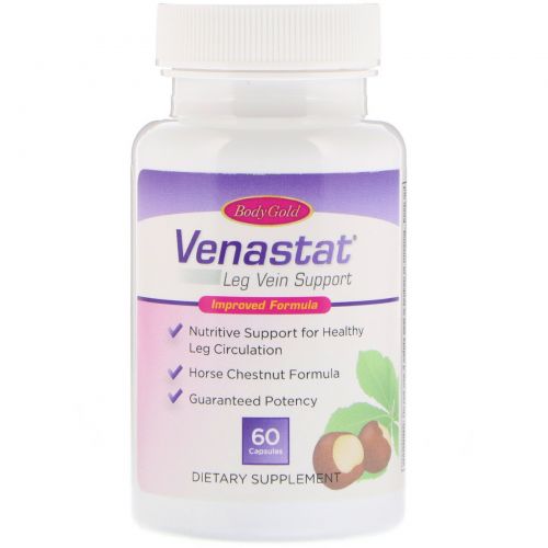 BodyGold, Venastat Leg Vein Health, 60 Capsules